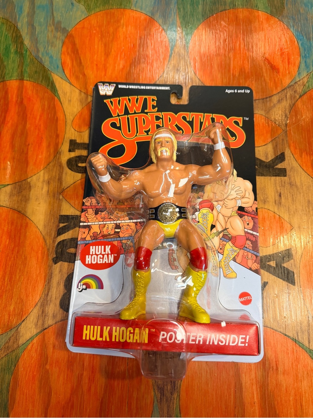 1980’s WWE SUPERSTARS LJN MATTEL RETRO HULK HOGAN 8” FIGURE BLACK CHASE CARD NEW